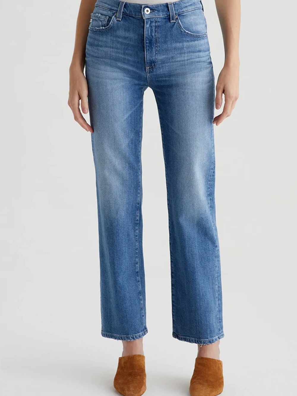 NWT (size 32) AG Jeans
Brinley Mid Rise Straight in Iris - Picture 6 of 9